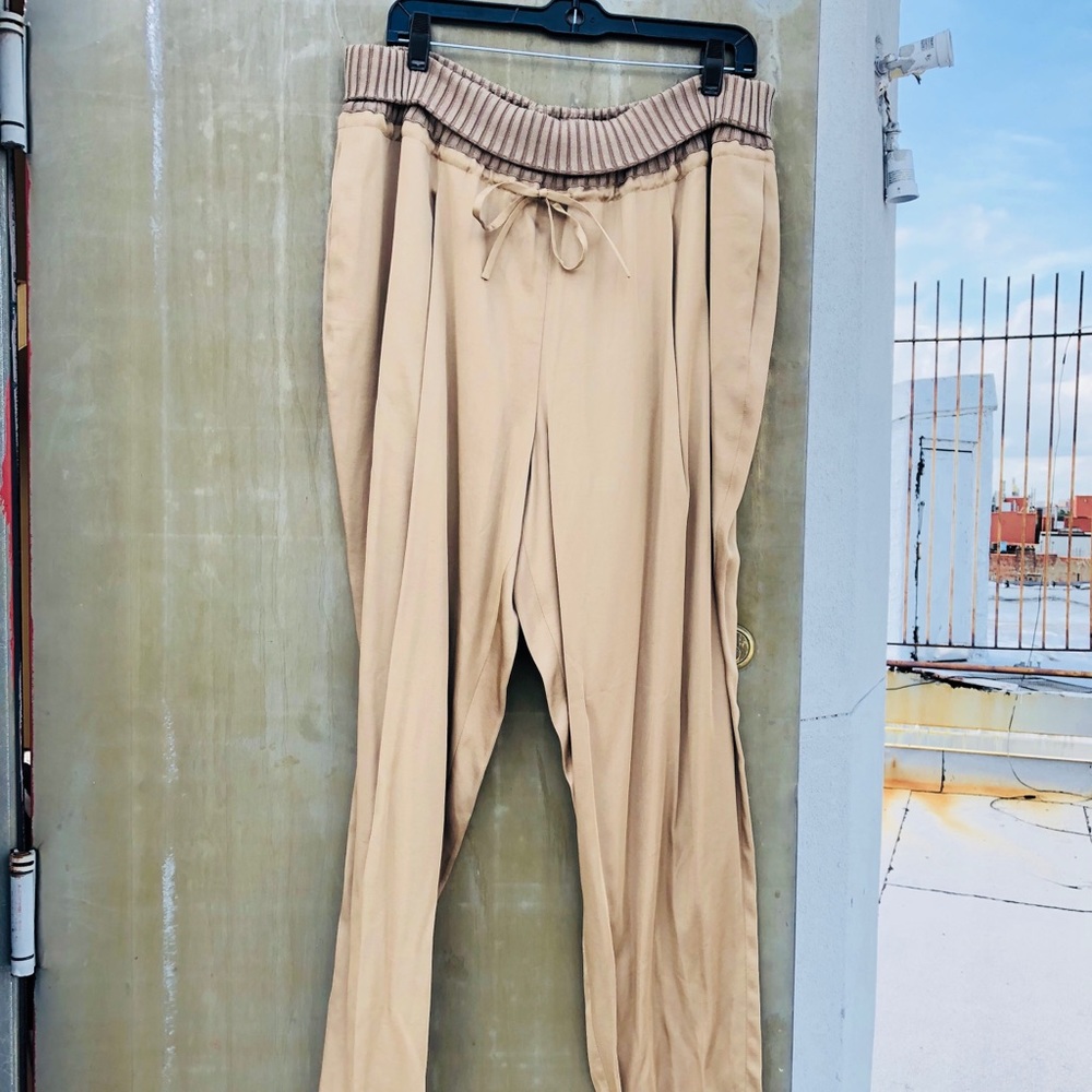 Silk trousers